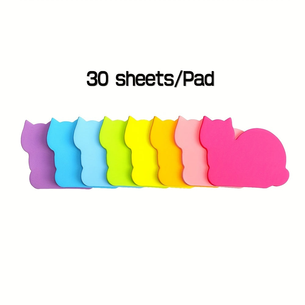 8 Cat Sticky Notes for Memos & Reminders