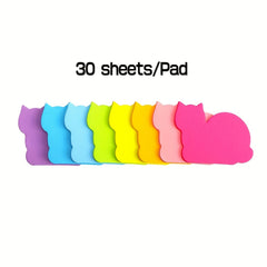 8 Cat Sticky Notes for Memos & Reminders