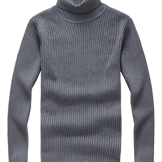 Men's Winter Turtleneck Knit Pullover Sweater Base Layer
