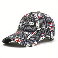 USA Flag Graffiti Baseball Cap Cotton Duck Tongue Sun Hat