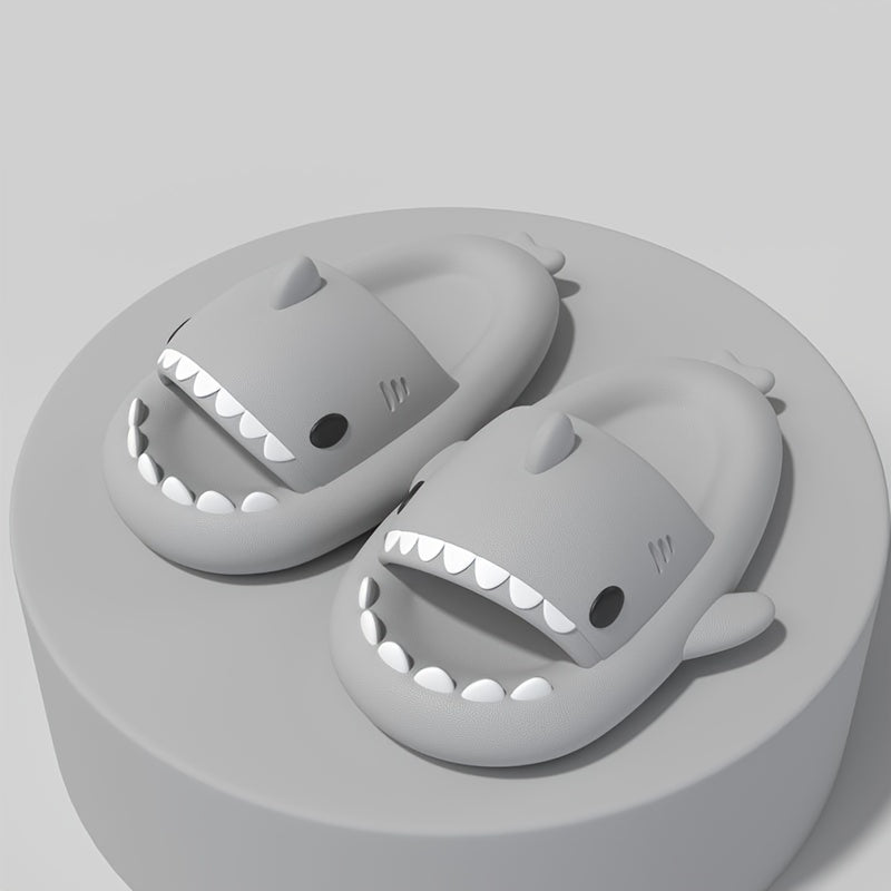 Men's Shark Lightweight Slippers - Quick Drying Non Slip Slide