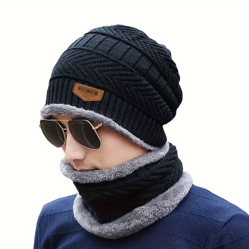 Unisex Winter Fleece Beanie Hat Thick Breathable Hat