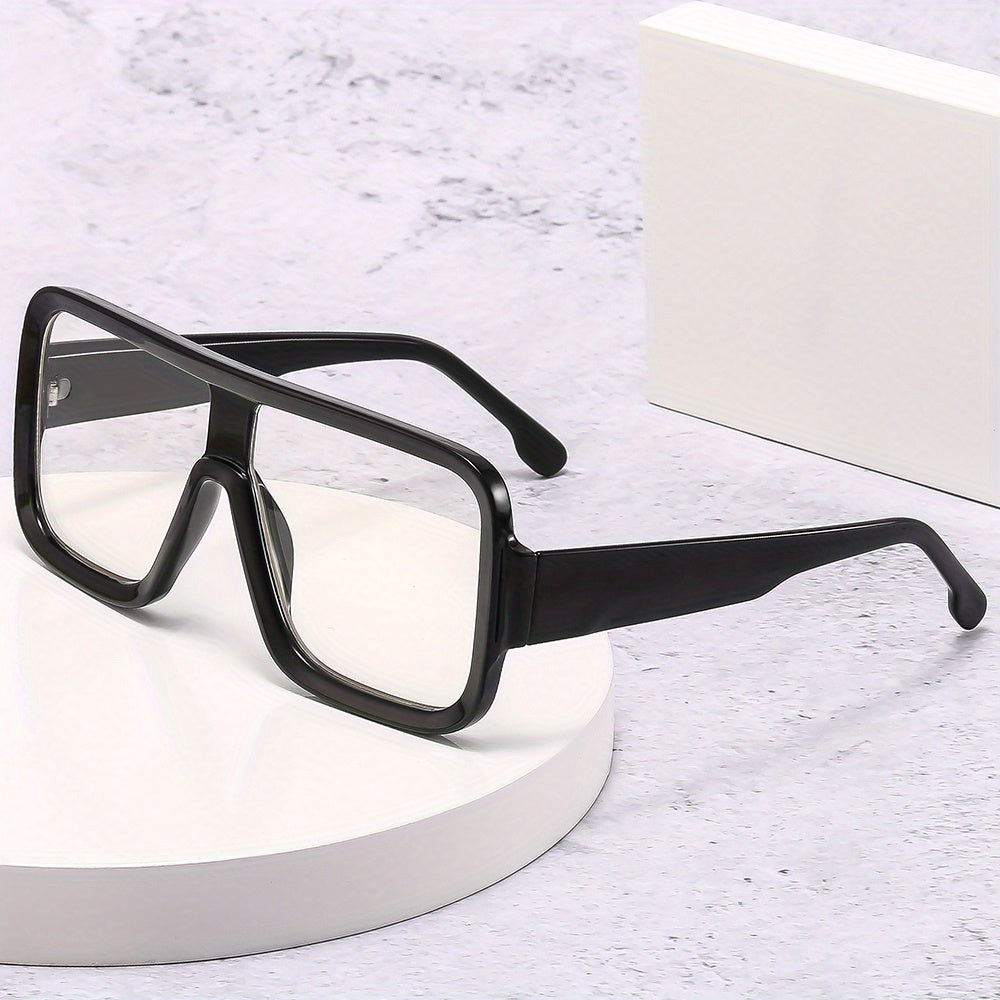 Men's Square Frame Anti Light Glasses for Party