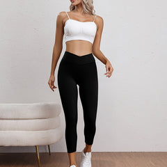 Cross Waist Yoga Butt Lifting Pants