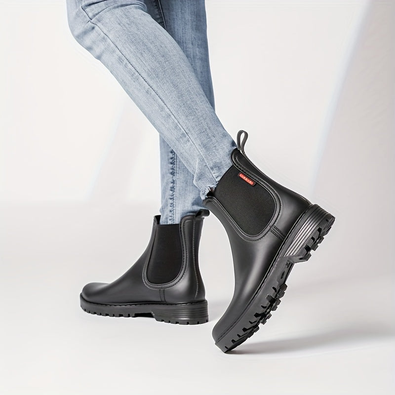 Women's Waterproof Rain Boots Comfortable Solid Outdoor Boots