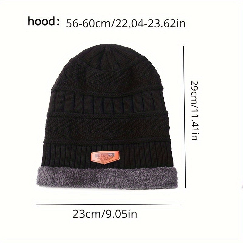 Winter Coldproof Knitted Hat with Ear Protection for Outdoor Activities