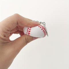 4pcs Baseball Key Chain Squeeze Toy Vent Stress Ball