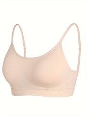 Seamless High Stretch Fitness Bra With Removable Pads