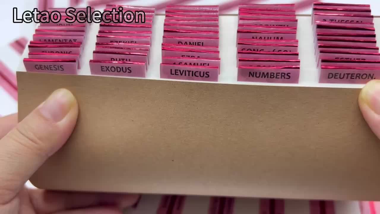 80pcs Rose Foil Edge Bible Index Labels Laminated Bible Labels