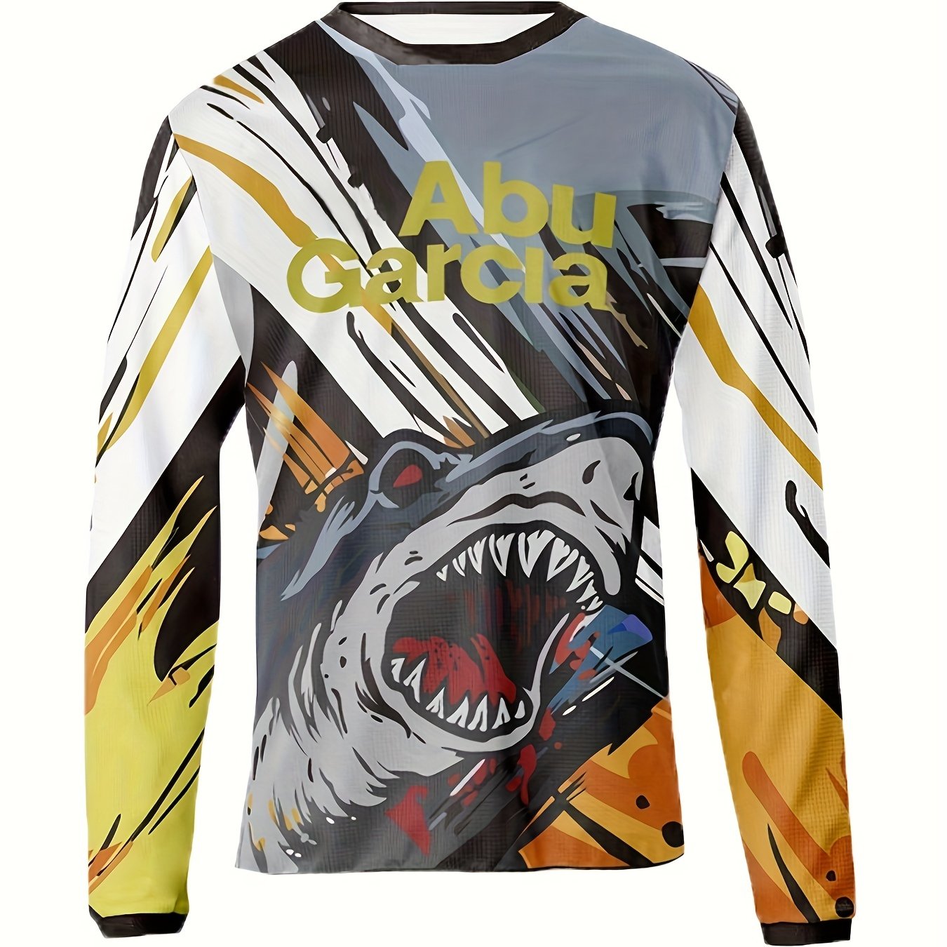 Men's Shark Workout Shirt High Stretch Compression Base Layer