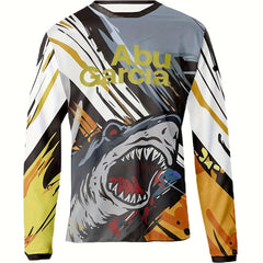 Men's Shark Workout Shirt High Stretch Compression Base Layer