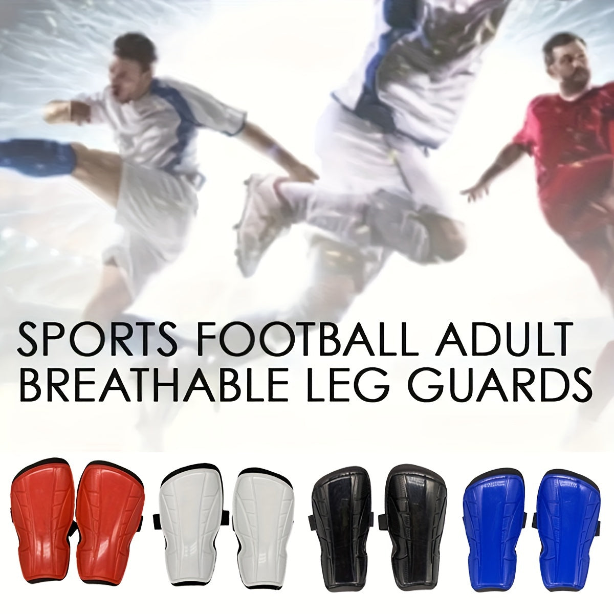 Football Shin Guards With Straps Lightweight Soccer Shin Pads