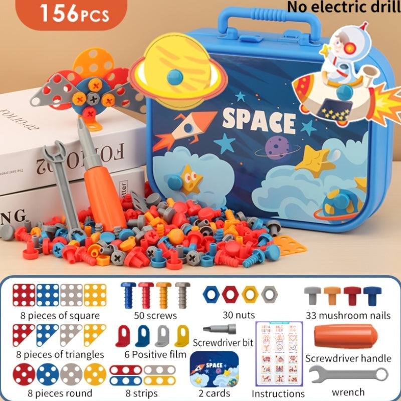 DIY Screw Box Set for Ages 3+ Creative Building Toys