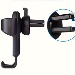 Car Leather Patterned Phone Holder Auto Navigation Air Outlet Multifunctional