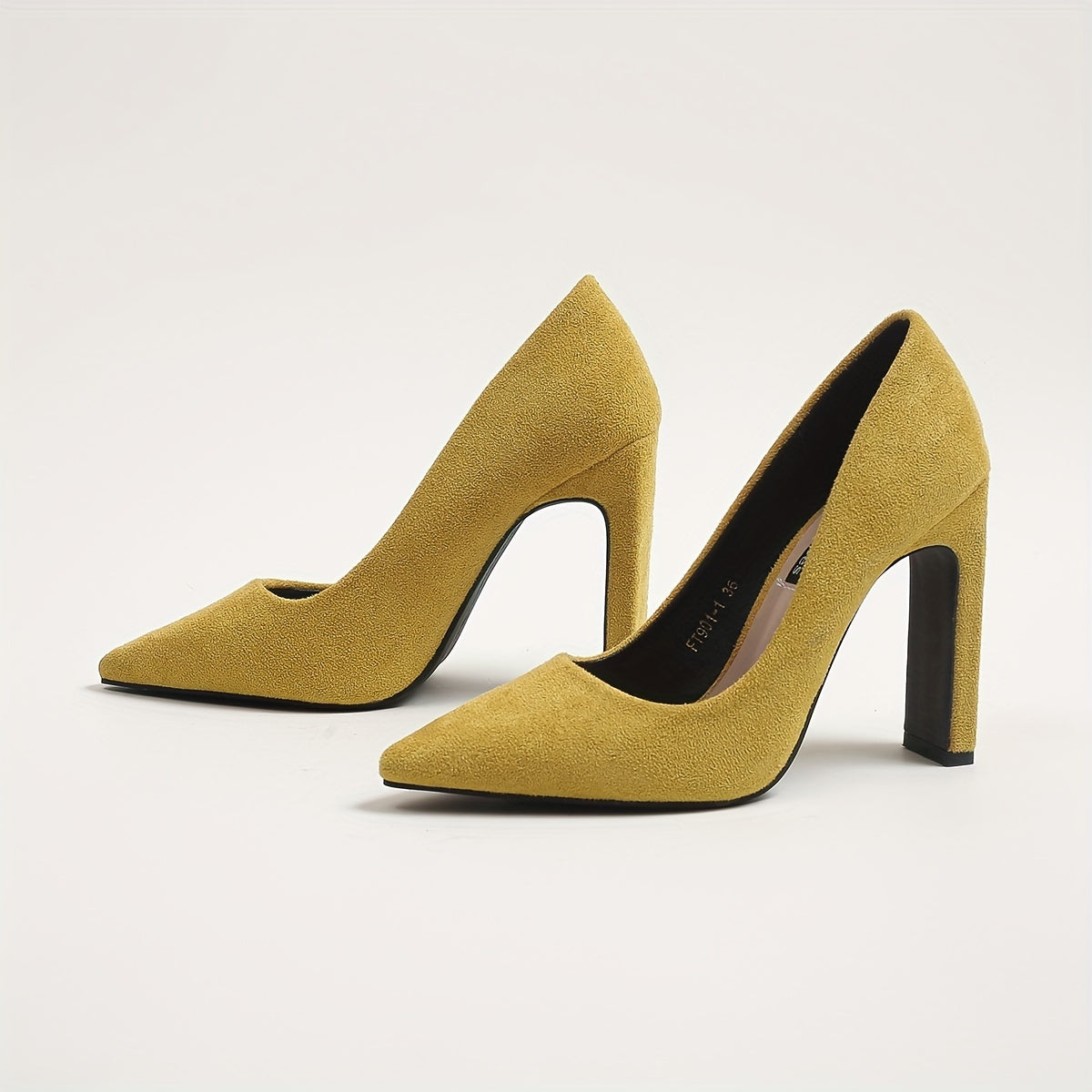 Suedette Pattern Stiletto Heel Slip On Point Toe Shoes