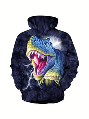 Scary Dinosaur Boys Hooded Sweatshirt for Kids