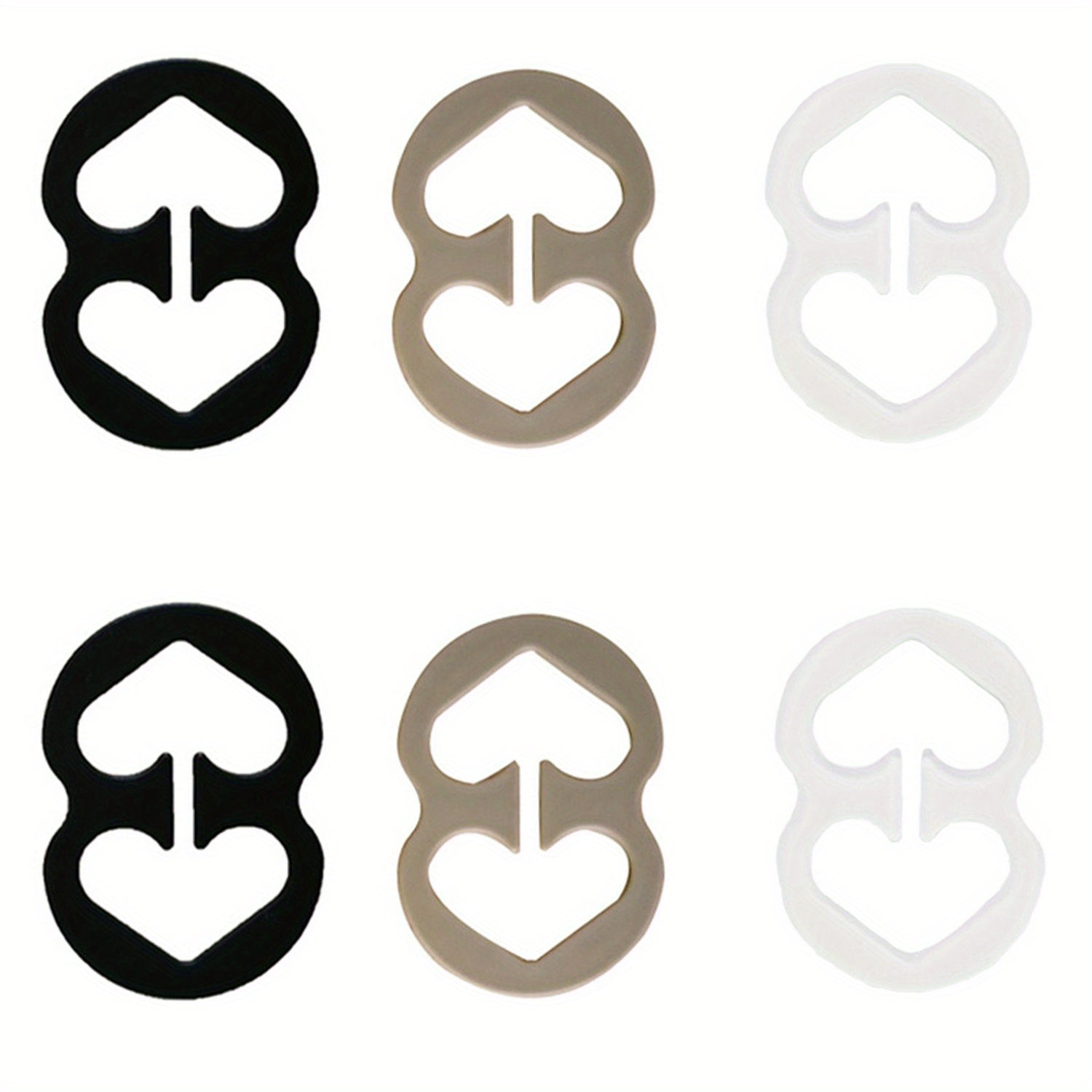 3pcs Bra Strap Clips for Braless Look Women