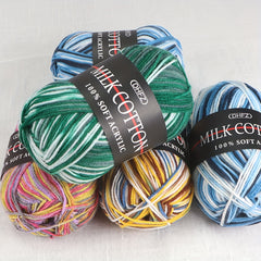 2pcs Milk Cotton Yarn 100 Acrylic Soft Warm Yarn for Crochet Knitting