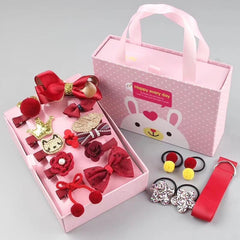 18pcs Girls Bow Hair Clip Set with Gift for Girls