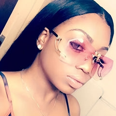 Y2K Irregular Shield Sunglasses Gradient UV400 Sun Shades