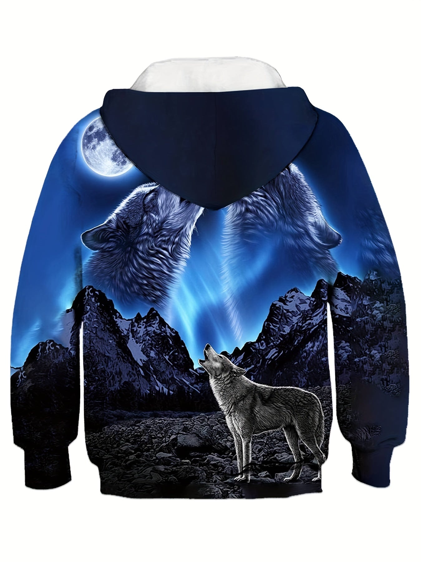 Fashionable Wolf 3D Print Boys Sweatshirt Hoodie For Spring Fall