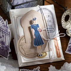 20PCS Gothic Castle Stickers for Scrapbooking and Collages