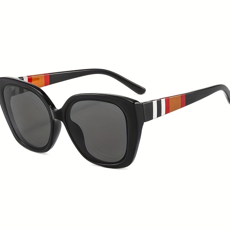 Men's Unisex Stripe Sunglasses Vintage Glasses