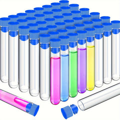 20pcs Clear Plastic Tubes with Lids 16 100mm for Jewelry Seed Beads