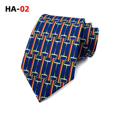 Vintage Men's Printed Silk Fabric Tie