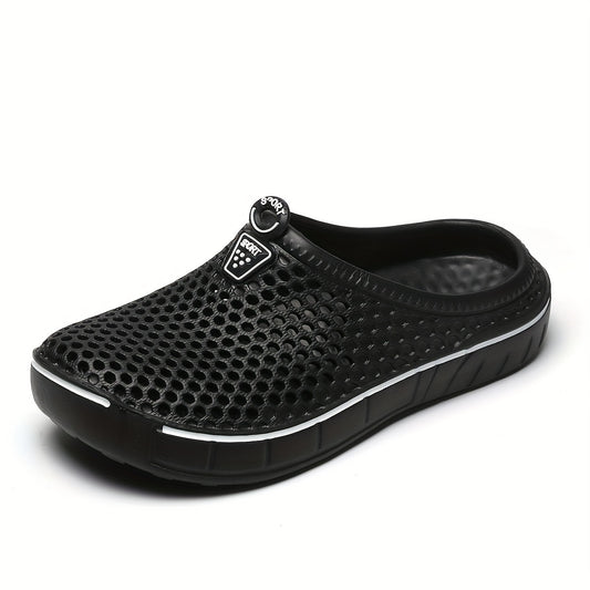 Men's Hollow Out Breathable Clogs Non Slip Outdoor Slippers