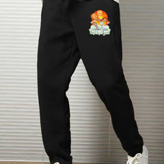 Cartoon Print Men's Casual Sweatpants