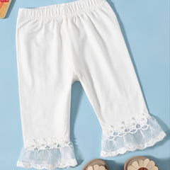Girls Lace Leggings for Winter