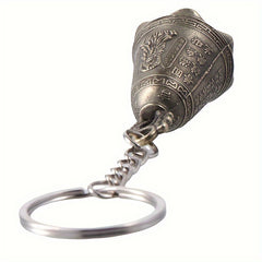 Vintage Copper Bell Pendant Keychain Keyring Bag Backpack Ornament
