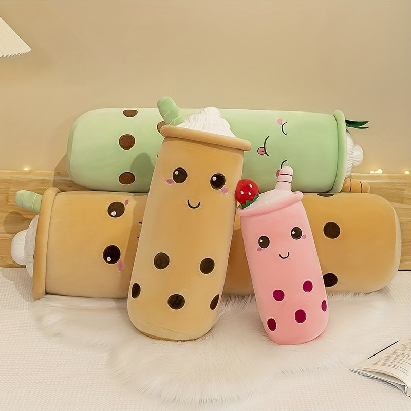 Fruit Milk Tea Cup Pillow Anime Soft and Cozy Home Decor