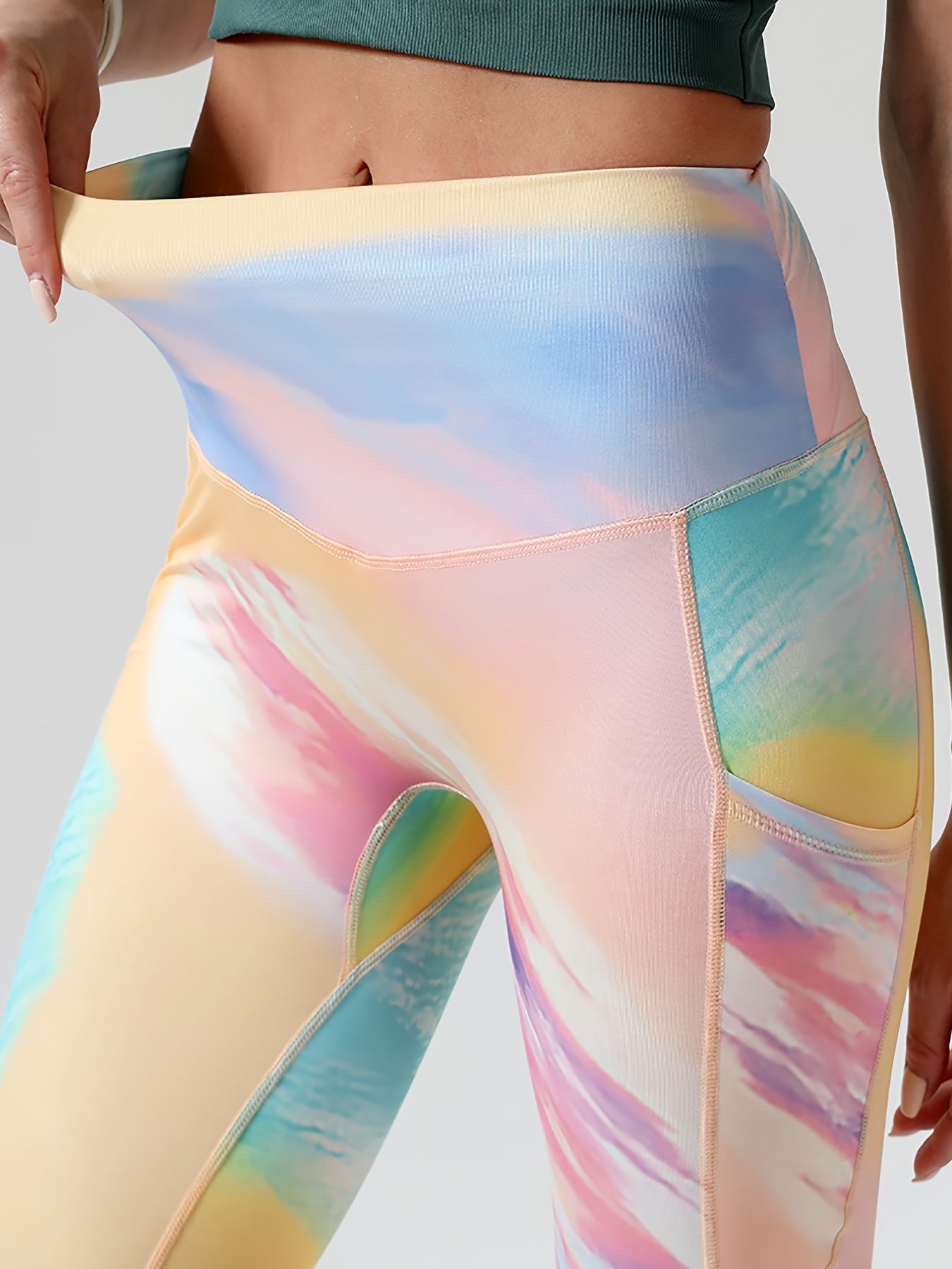 High Waist Yoga Leggings Butt Lift Workout Leggings With Pocket