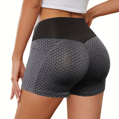 Honeycomb Yoga Shorts With Pocket Women's Activewear