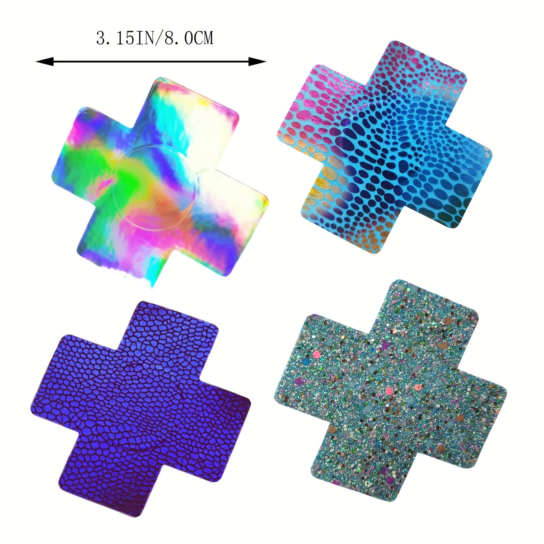 Invisible Self Adhesive Nipple Covers, Cross Shaped, Seamless Pasties