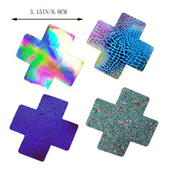 Invisible Self Adhesive Nipple Covers, Cross Shaped, Seamless Pasties