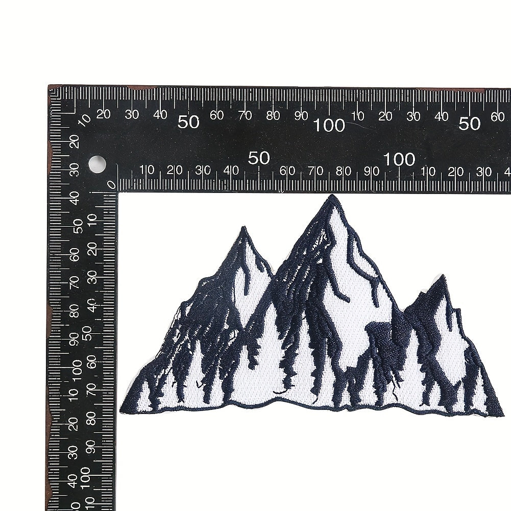1pc Cartoon Mountain Embroidered Cloth Patch Iron On Patches DIY Sewing