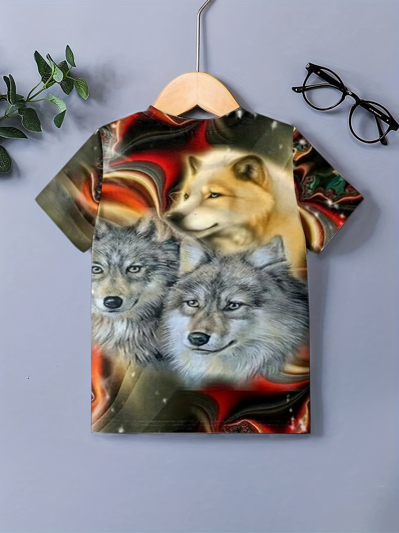 Kids Team Wolves 3D Print T shirt Boys Girls Street Wear