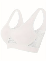 Wireless Sports Bra Breathable Running Tank Top