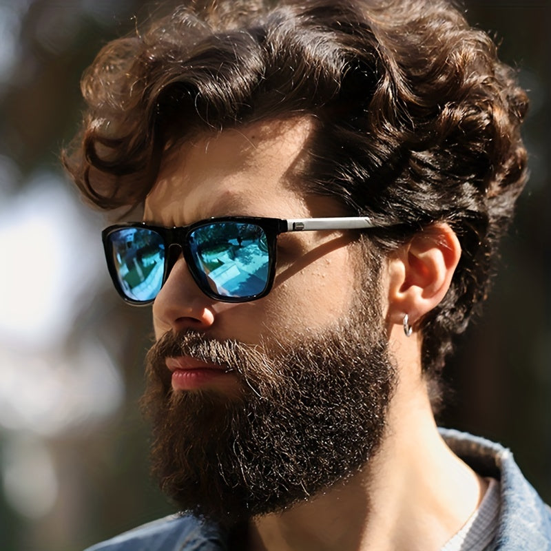 Men's Polarized Square Sunglasses UV400 High AC Alloy Eyewear