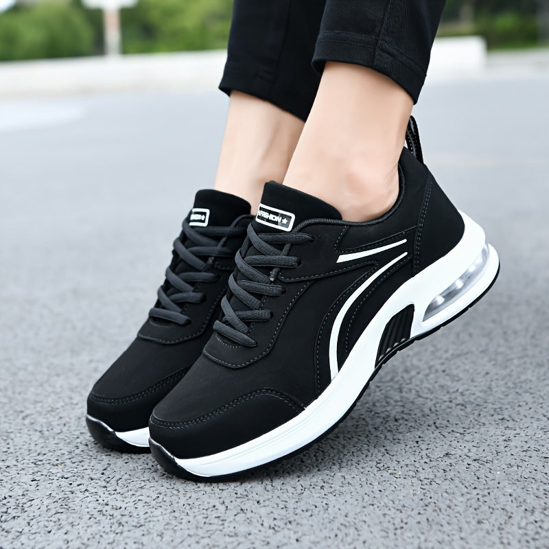 Women's Non-Slip Air Cushion Running Shoes Lace Up Casual Travel Shoes