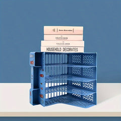 Desktop Bookshelf A4 File Storage Box Folder File Shelf Archive Storage Rack