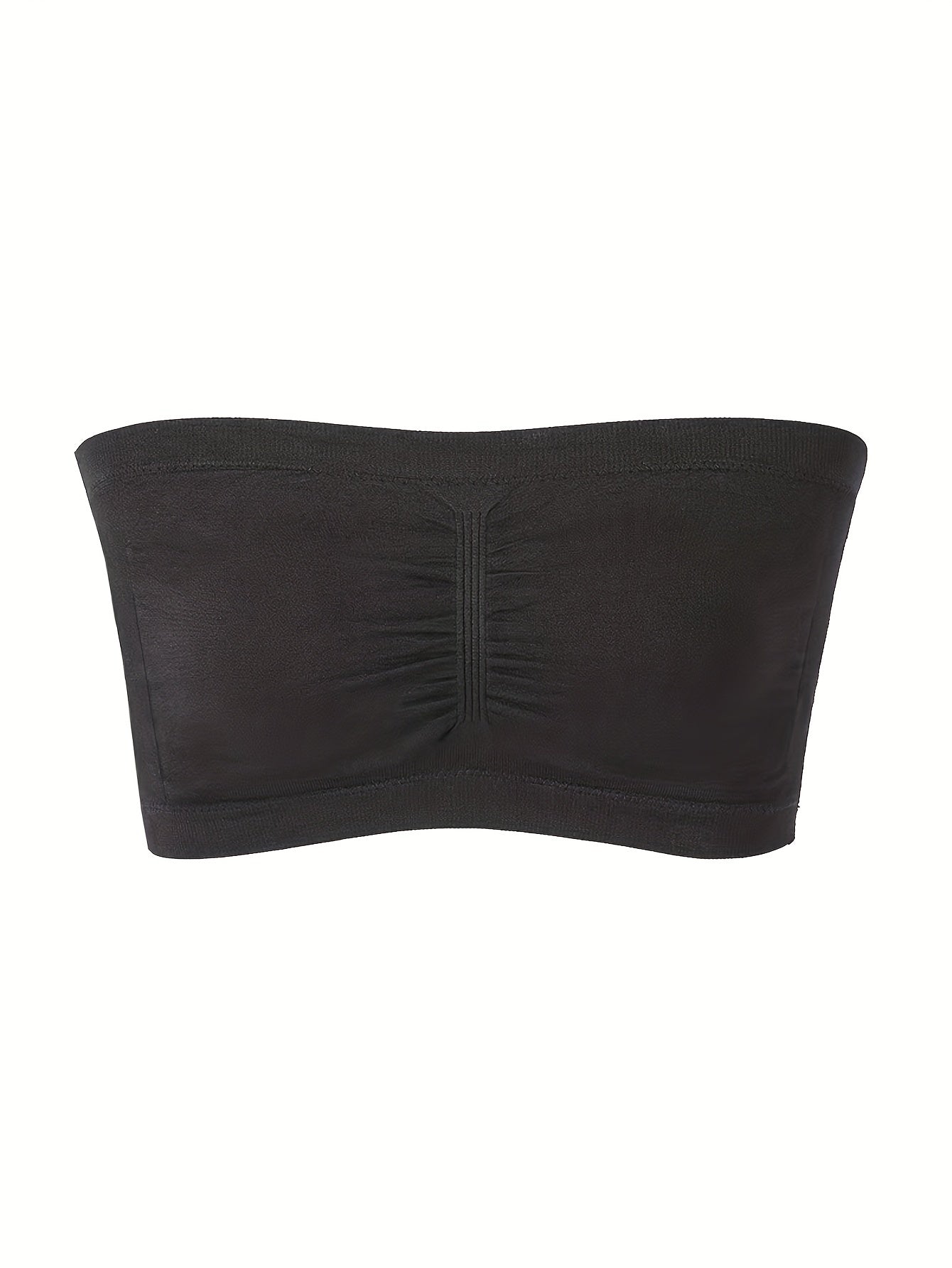 4pcs Strapless Bandeau Bras Soft Stretch Women's Lingerie