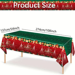 Snowflake Christmas Tablecloth for Party Decor