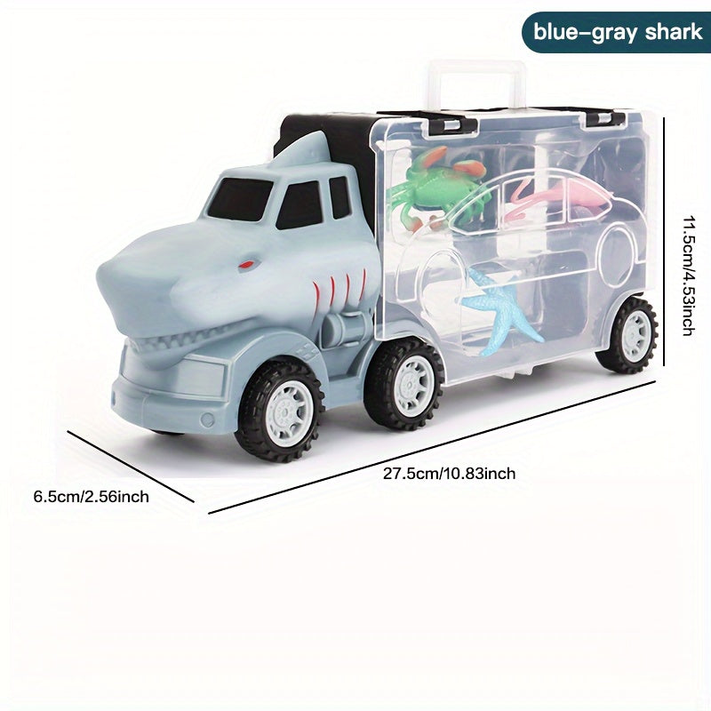 Inertial Pull Back Toy Car Simulation Dinosaur Animal Model Hand Storage Car Toy