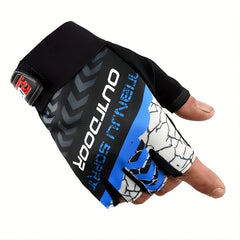 Breathable Non Slip Half Finger Gloves for Outdoors