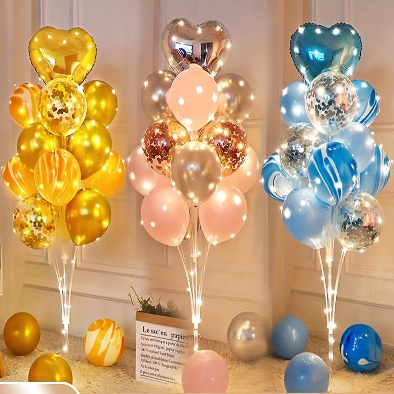 14pcs Table Balloons Scene Decorations Mother's Party Supplies