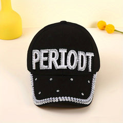 Faux Pearl Baseball Cap Patch Sun Hat Adjustable Dad Hats For Women